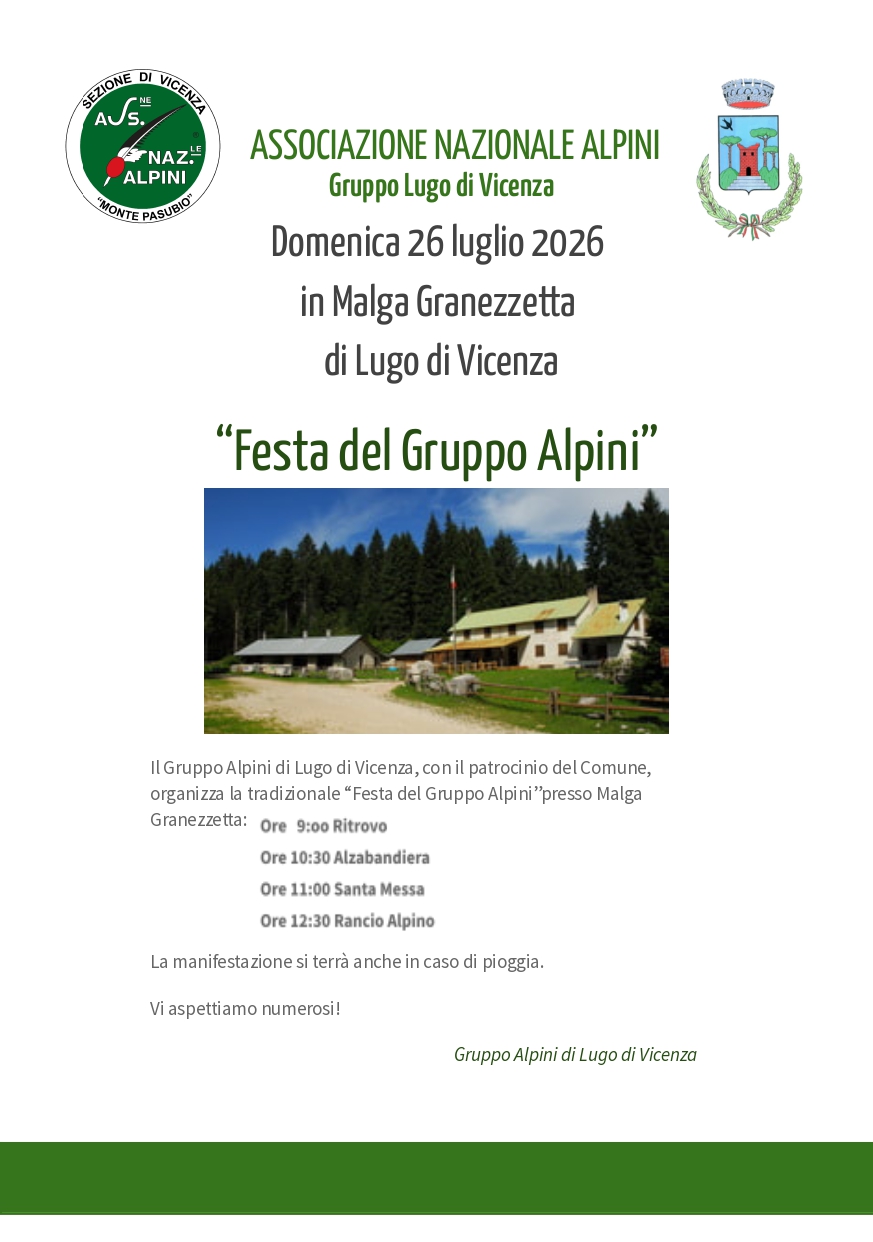 Locandina Festa in Malga